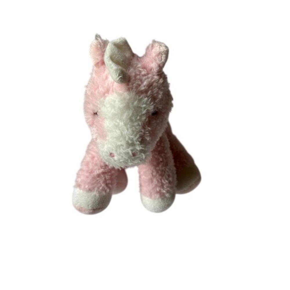 Vintage‎ Aurora Baby Noah's Ark Pink Unicorn Plush Stuffed Animal Soft Shaggy